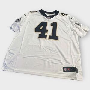 Nike New Orleans Saints Alvin Kamara #41 Road Limited White Jersey Mens size 2XL
